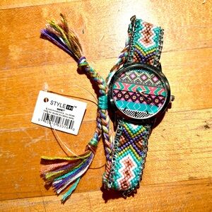 NWT Woven Multicolor Adjustable Watch